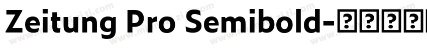 Zeitung Pro Semibold字体转换